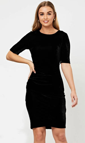 Angeleye Black Velvet dress