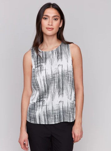 Charlie B Printed Sleeveless Top