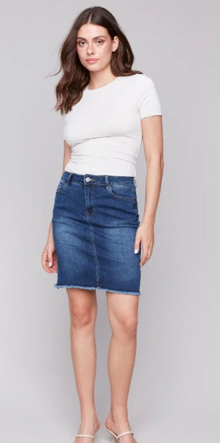 Charlie B Denim Skirt