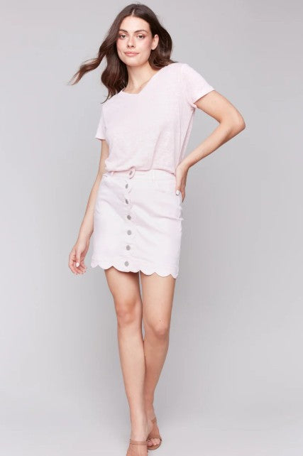 Charlie B Scallop Skirt