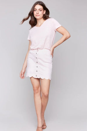 Charlie B Scallop Skirt