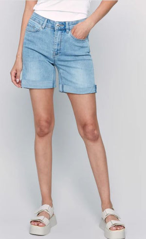 Charlie B Rolled up Denim Short