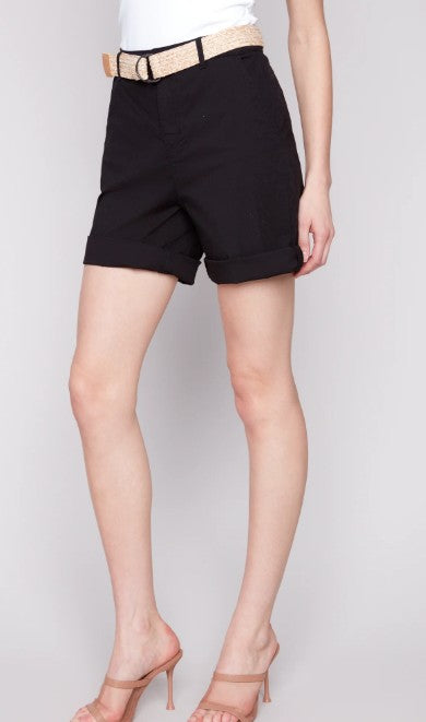 Charlie B Short With Rolled up Cuff and Belt
