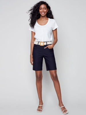 Charlie B Belted Pull On Shorts